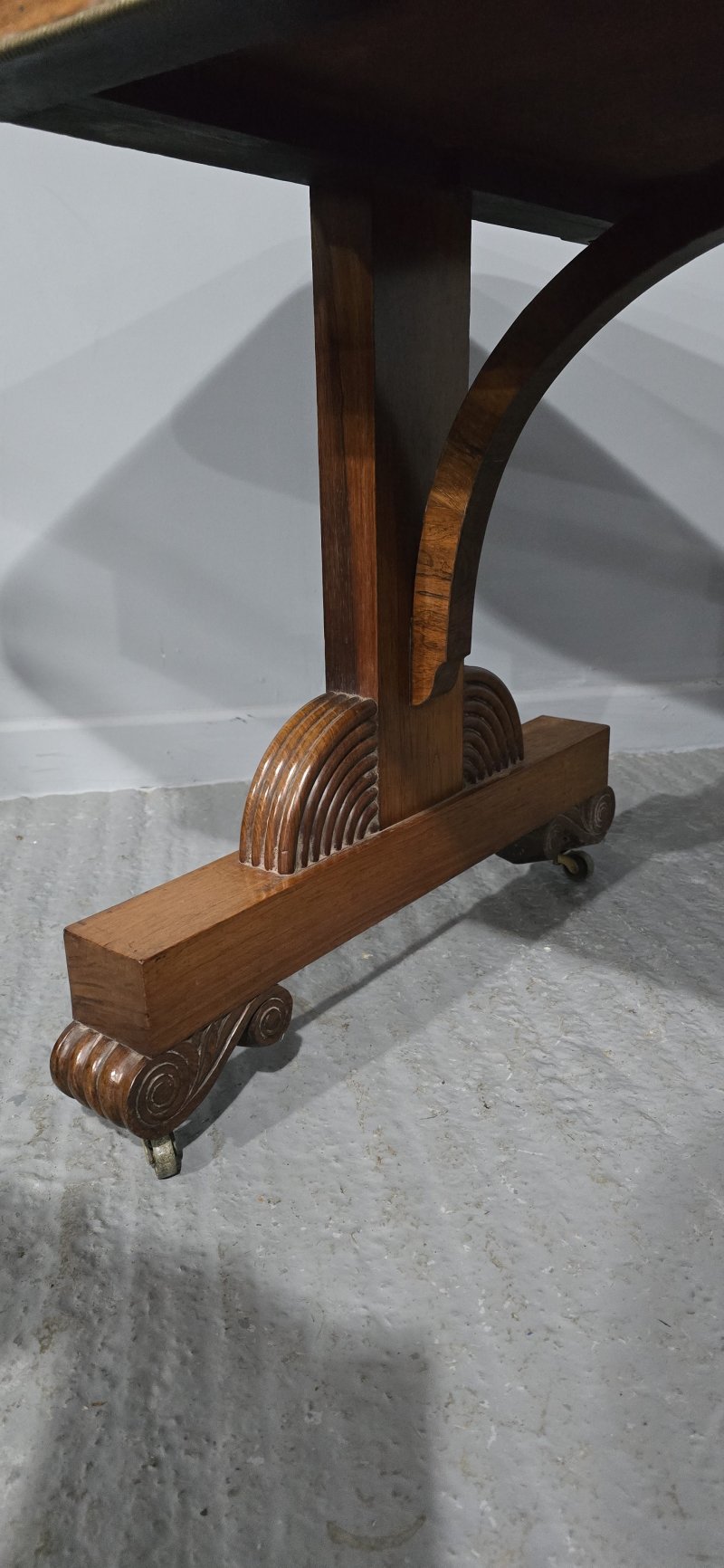 Outstanding Regency Brass Inlaid Sofa Table