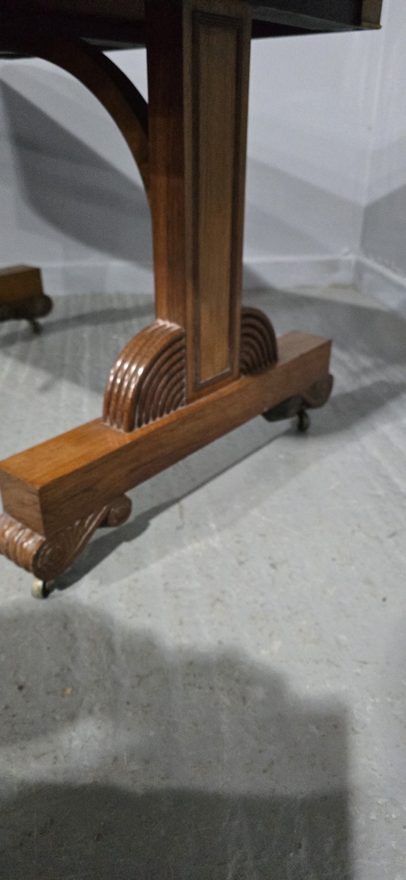 Outstanding Regency Brass Inlaid Sofa Table