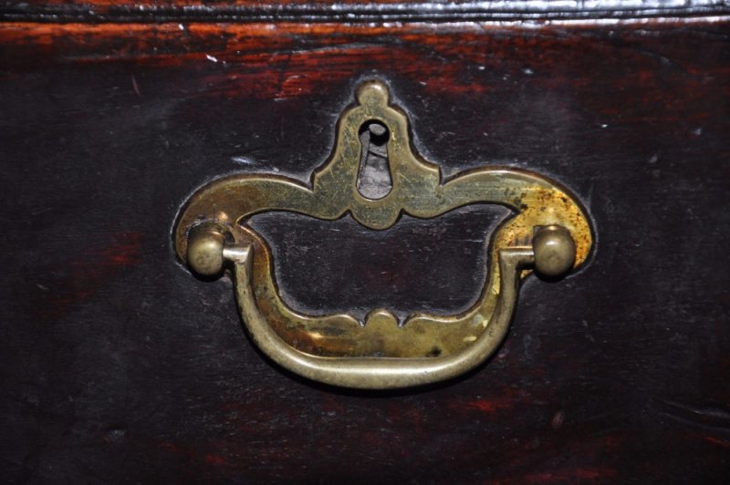 18th Century Mahogany Secretaire Kneehole Desk