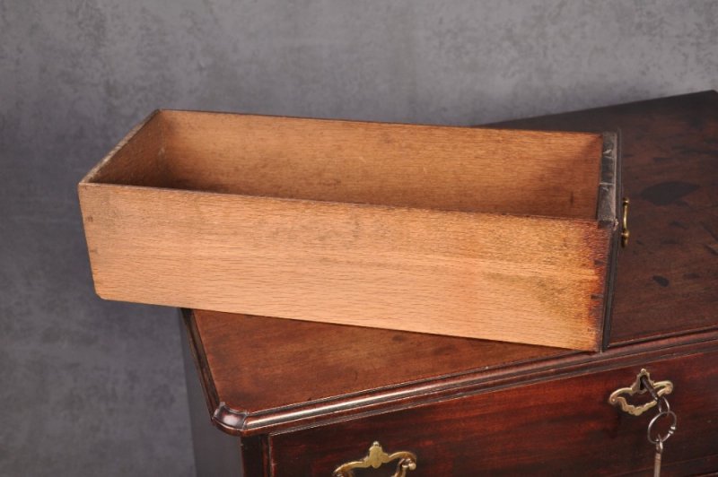 18th Century Mahogany Secretaire Kneehole Desk