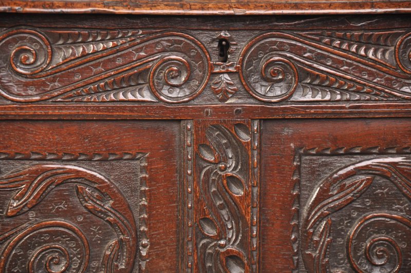 A Rare 17th Century Oak Coffer