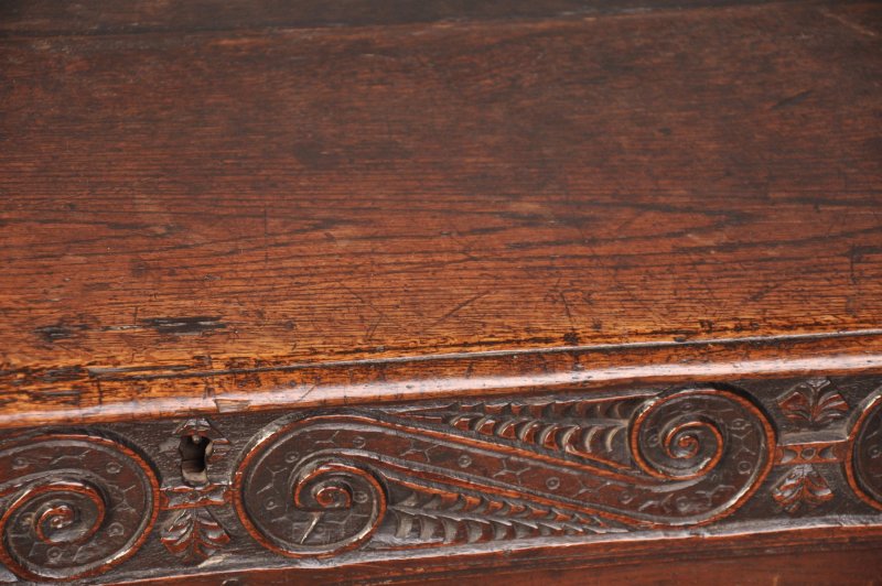 A Rare 17th Century Oak Coffer