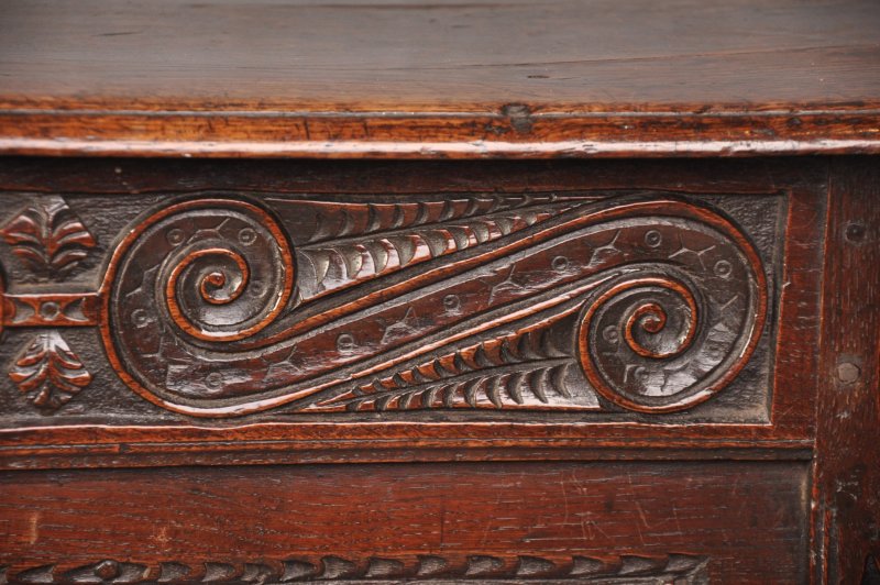 A Rare 17th Century Oak Coffer
