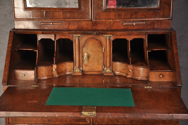 Early 18th Century Walnut Bureau Bookcase