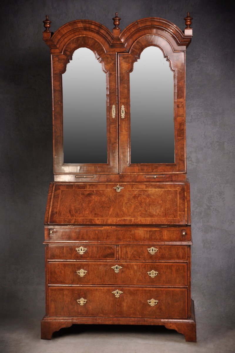 Early 18th Century Walnut Bureau Bookcase
