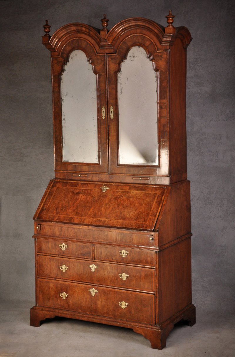 Early 18th Century Walnut Bureau Bookcase
