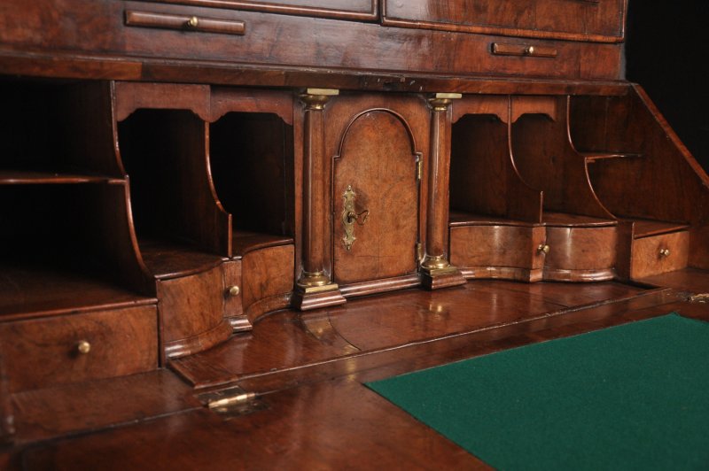 Early 18th Century Walnut Bureau Bookcase