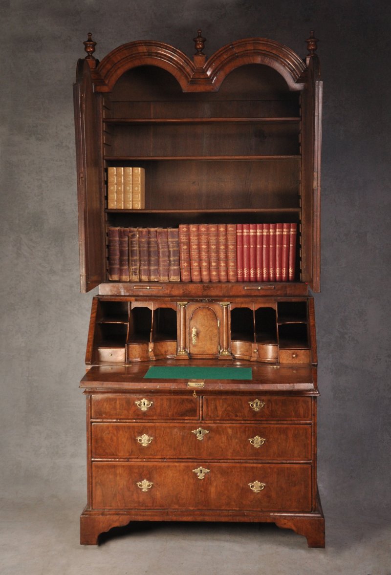 Early 18th Century Walnut Bureau Bookcase