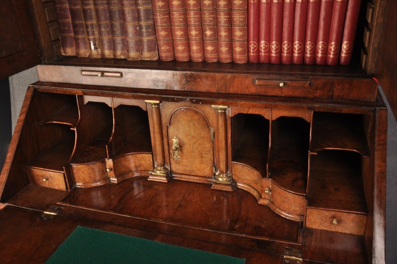 Early 18th Century Walnut Bureau Bookcase
