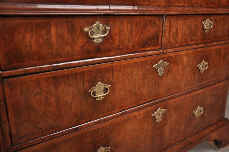 Early 18th Century Walnut Bureau Bookcase