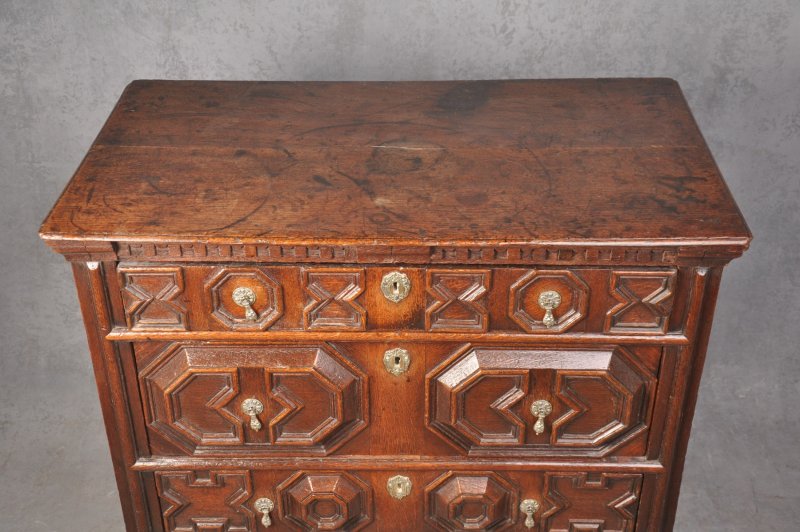 17th Century Geometric Chest Of Drawers