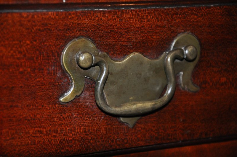 18th Century Mahogany Kneehole Desk