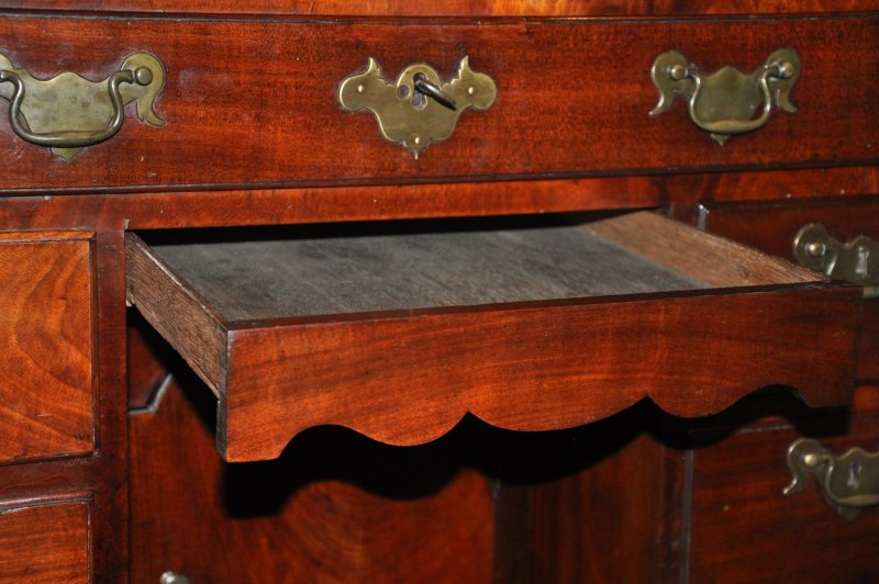 18th Century Mahogany Kneehole Desk