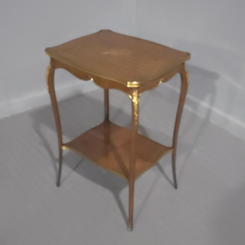 French Inlaid Occasional Lamp Table
