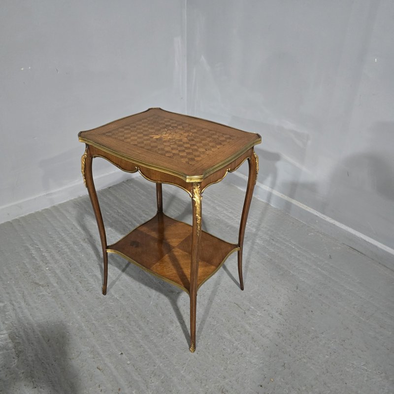 French Inlaid Occasional Lamp Table