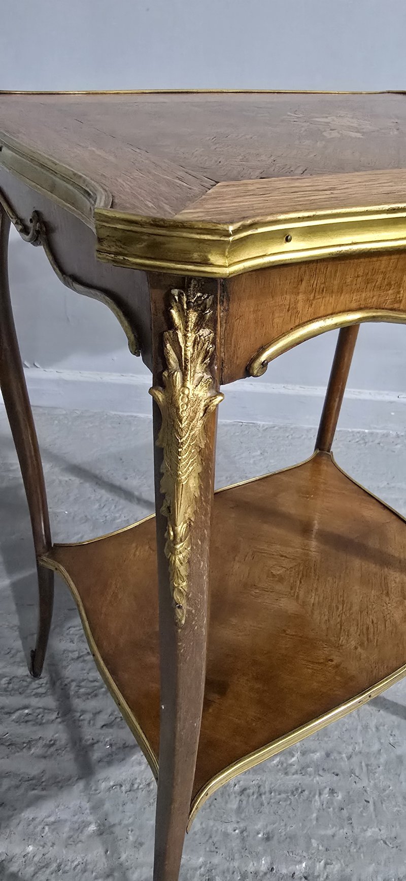 French Inlaid Occasional Lamp Table