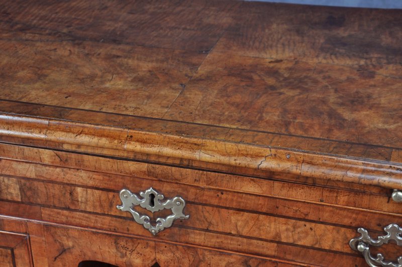 George II Walnut Kneehole Desk
