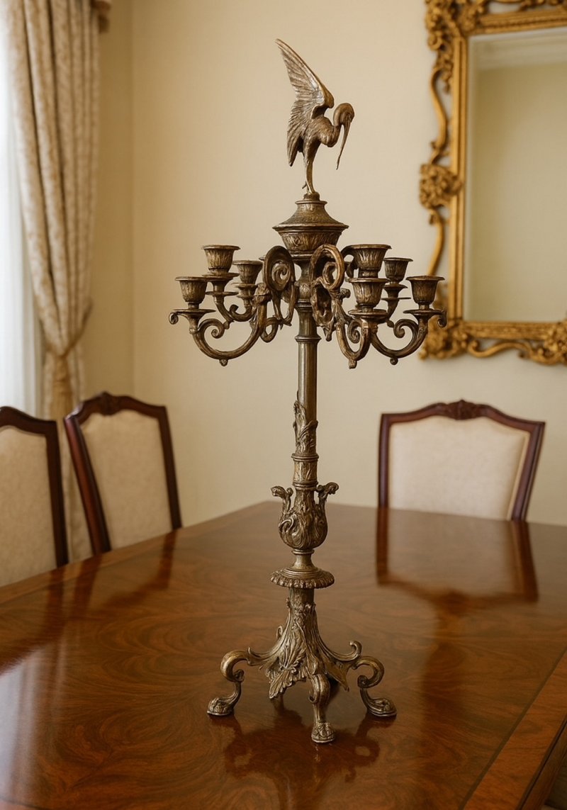A Set of Fabulous Auguste Cain French Gilt bronze Candelabra