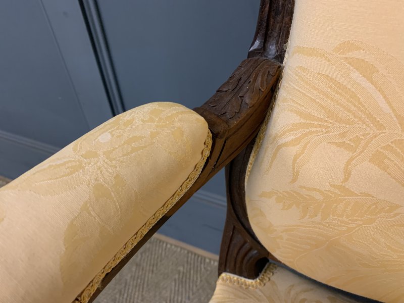 Pair of French Rosewood Fauteuils