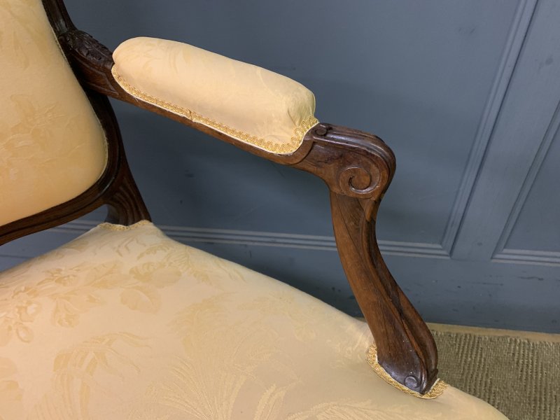 Pair of French Rosewood Fauteuils