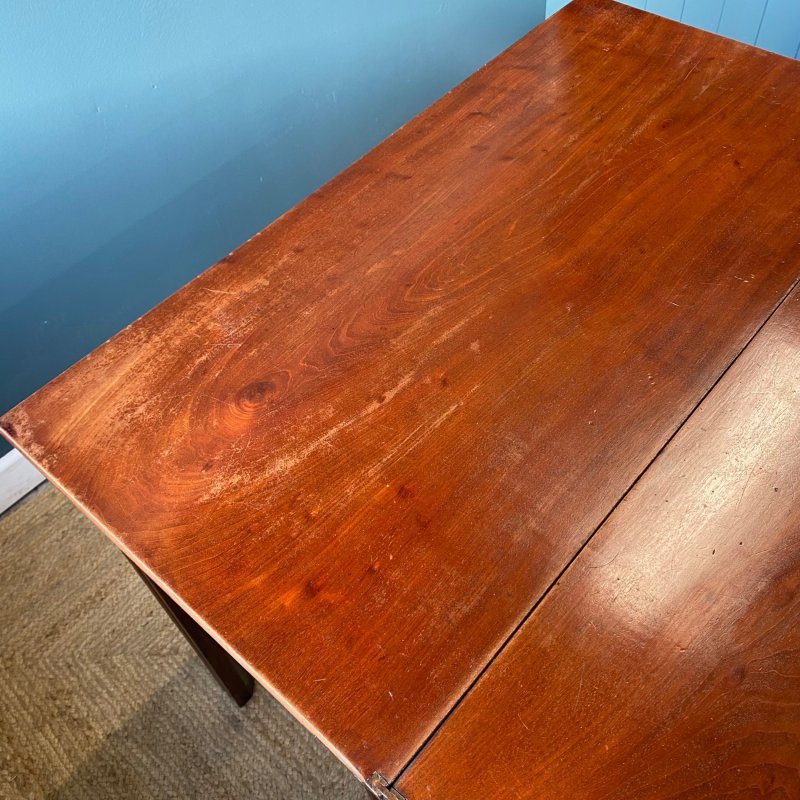 Georgian Fold Over Mahogany Tea Table