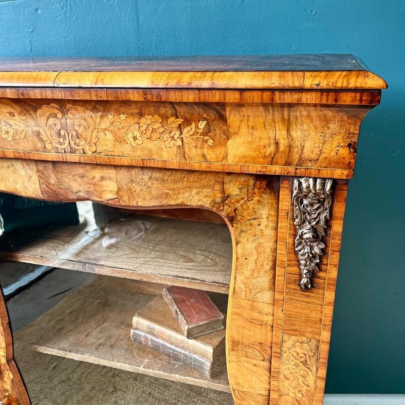 Walnut 19th Century Pier Cabinet