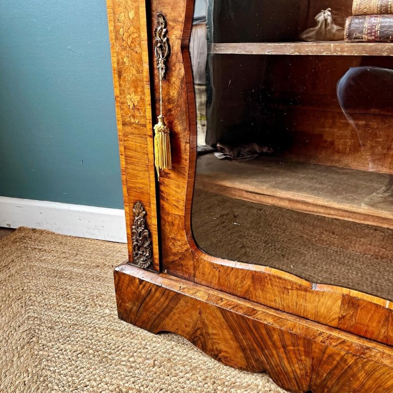 Walnut 19th Century Pier Cabinet