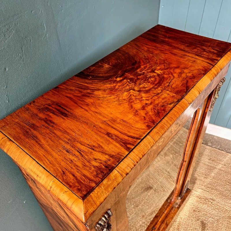 Walnut 19th Century Pier Cabinet