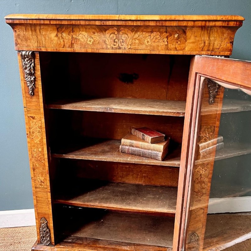 Walnut 19th Century Pier Cabinet