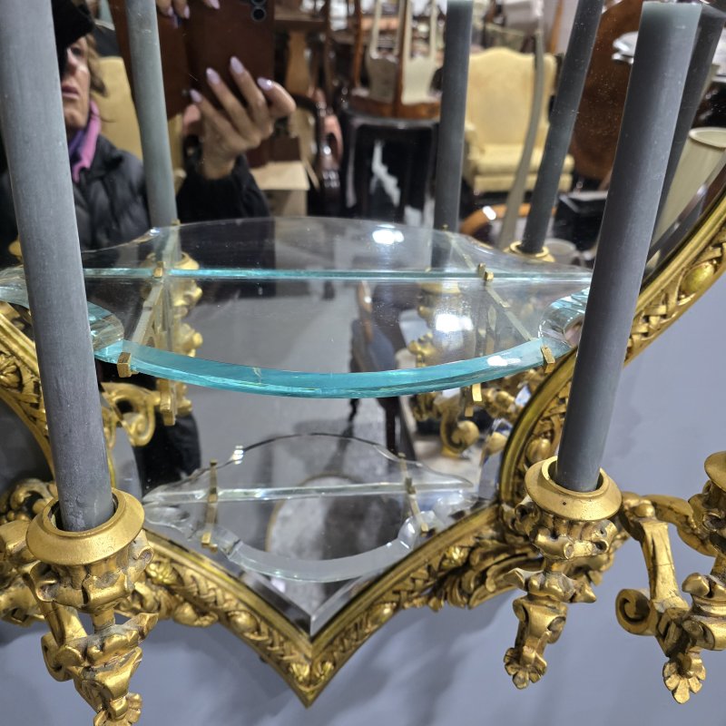 Outstanding Large Pair Large Gilt Girondoles