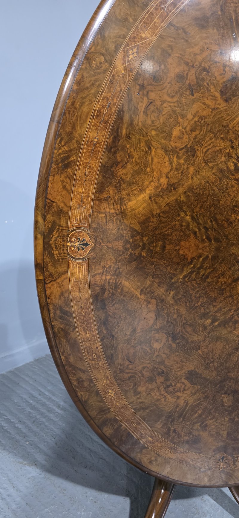 Superb Burr Walnut Dining Table