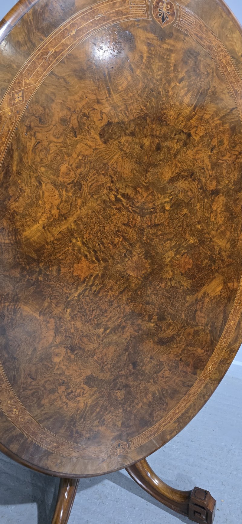 Superb Burr Walnut Dining Table
