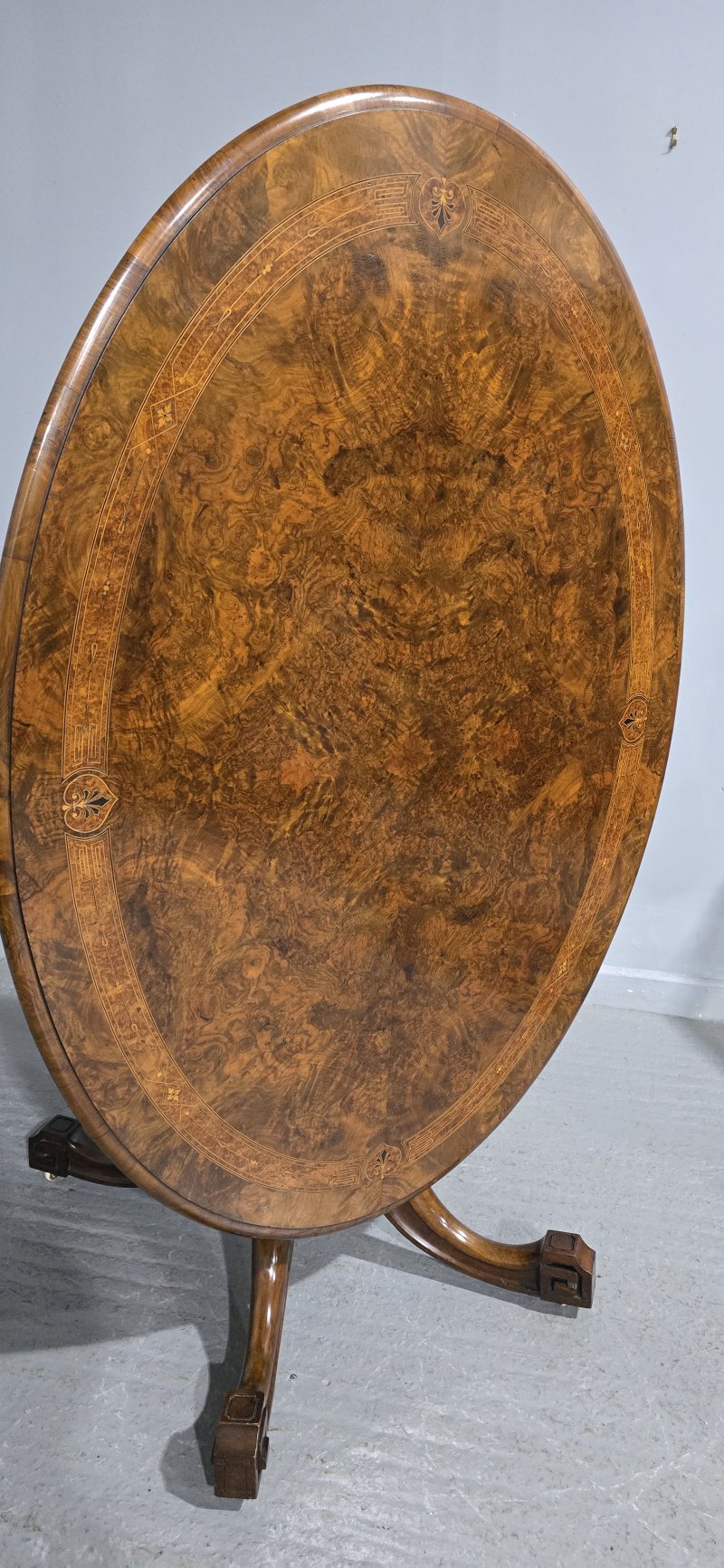 Superb Burr Walnut Dining Table