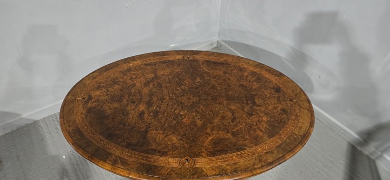 Superb Burr Walnut Dining Table