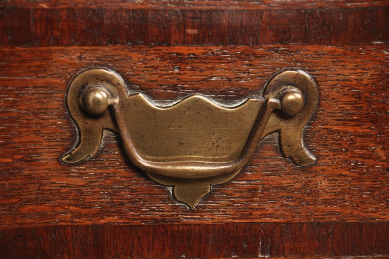Early 18th Century Oak Chest On Stand