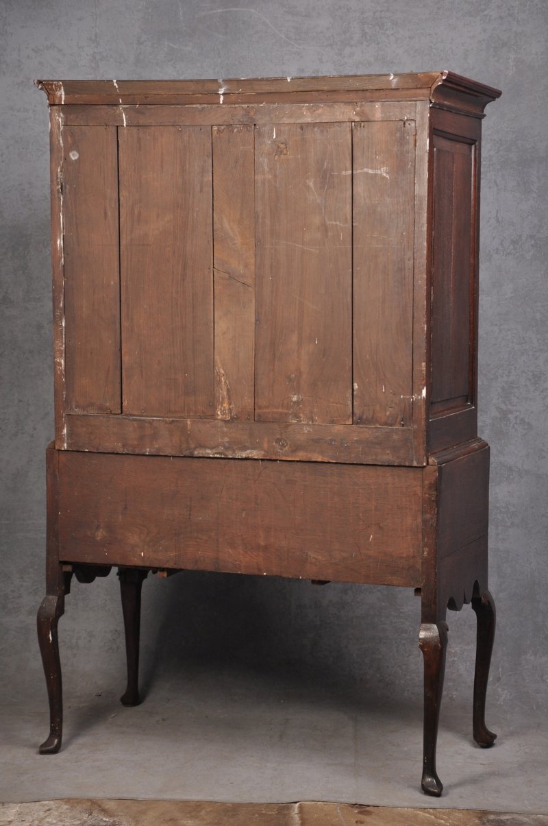 Early 18th Century Oak Chest On Stand