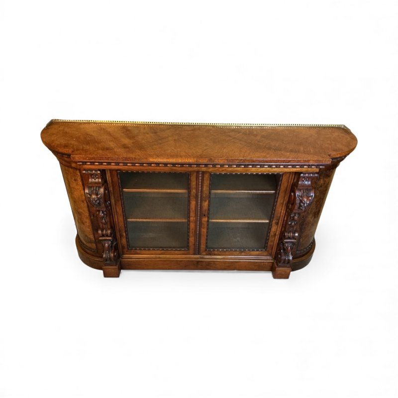 Victorian Burr Walnut Credenza