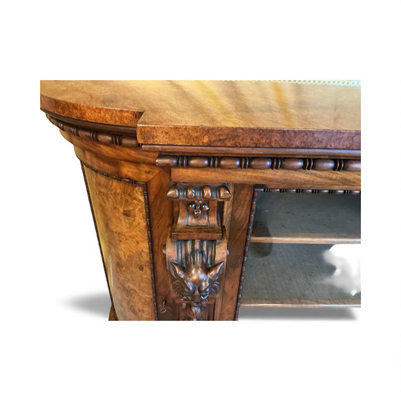 Victorian Burr Walnut Credenza