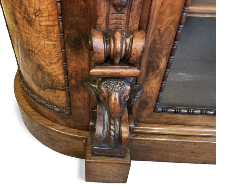 Victorian Burr Walnut Credenza