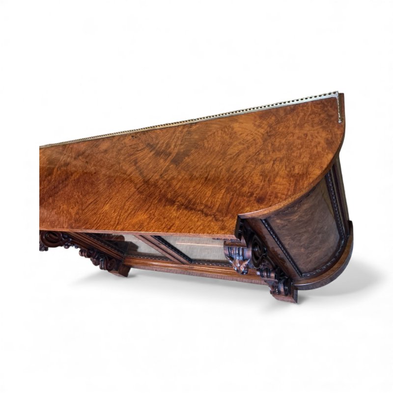 Victorian Burr Walnut Credenza