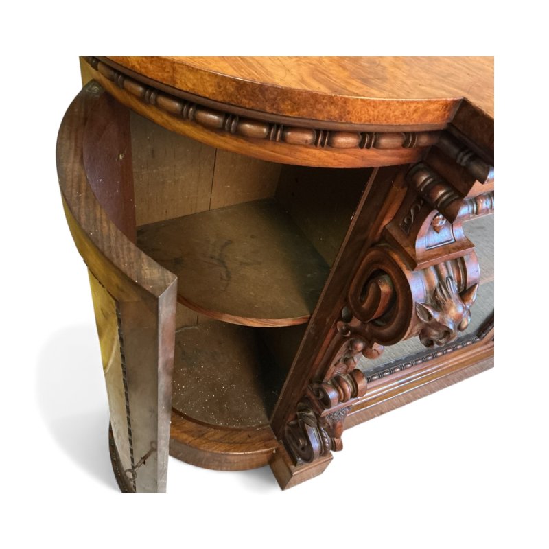 Victorian Burr Walnut Credenza