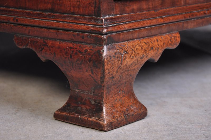 18th Century Mahogany Dressing Chest With Fitted Drawer