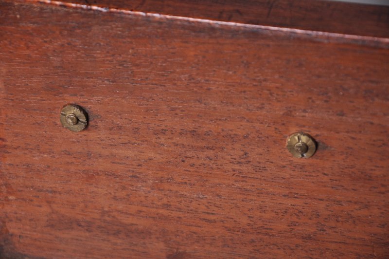 18th Century Mahogany Dressing Chest With Fitted Drawer