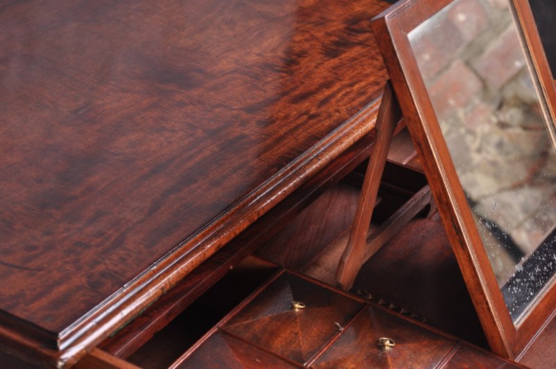 18th Century Mahogany Dressing Chest With Fitted Drawer