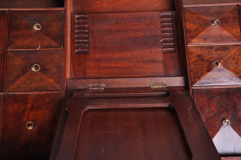 18th Century Mahogany Dressing Chest With Fitted Drawer