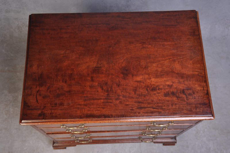 18th Century Mahogany Dressing Chest With Fitted Drawer