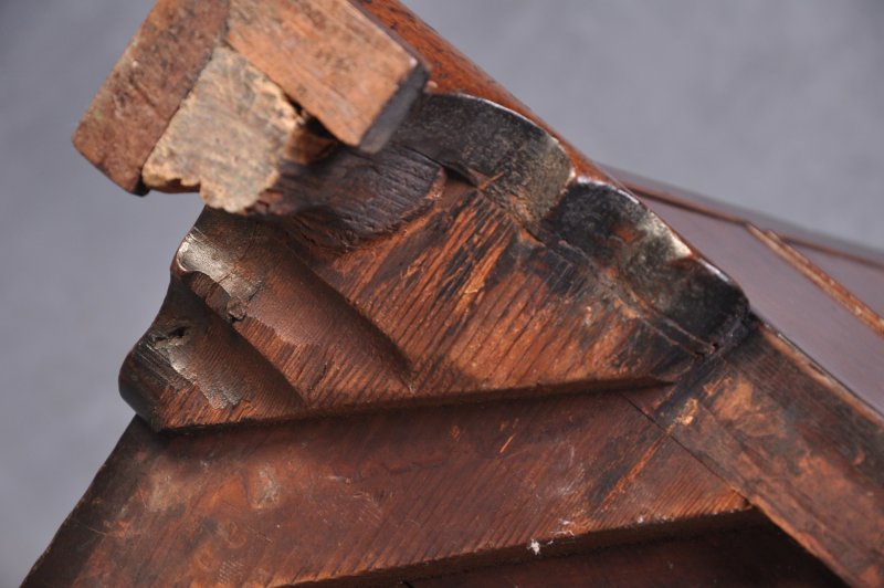 18th Century Mahogany Dressing Chest With Fitted Drawer