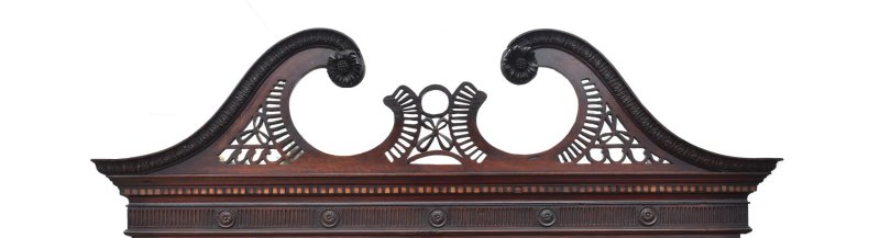 George III Mahogany Secretaire Bookcase