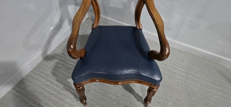 Early Victorian Mahogany Desk Chair