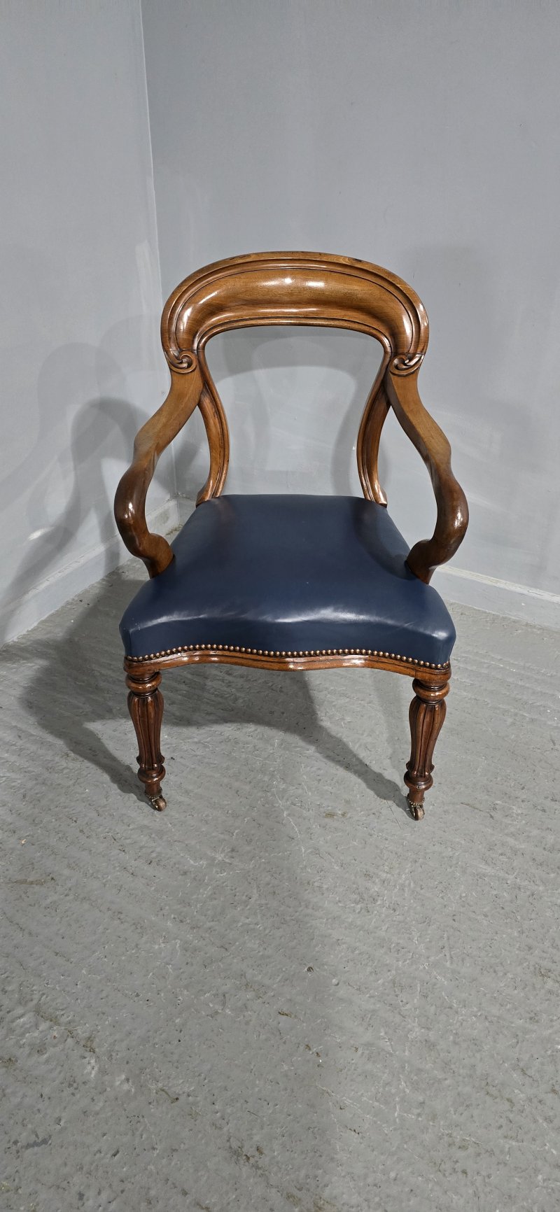 Early Victorian Mahogany Desk Chair